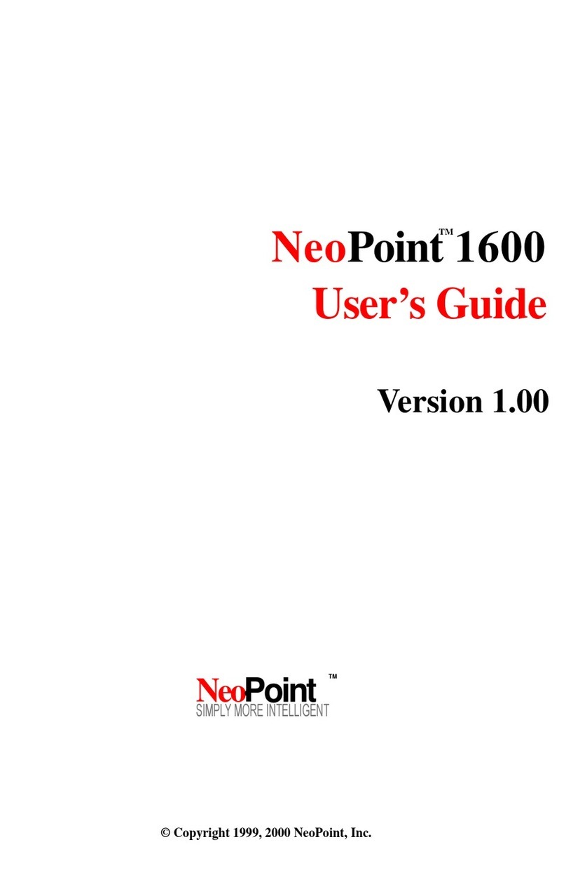 NeoPoint 1600 User manual