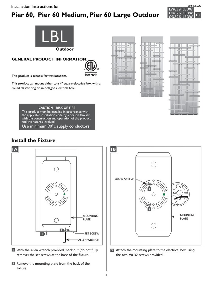 LBL Pier 60 installation instructions