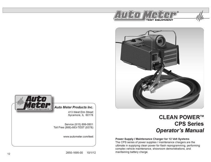 AutoMeter CLEAN POWER CPS-55 Operator's manual