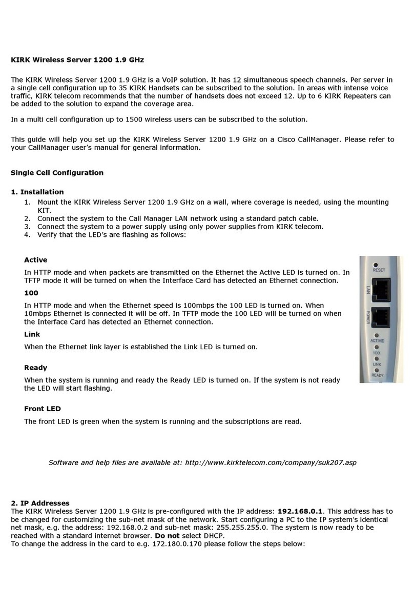 Kirk Wireless Server 1200 User manual