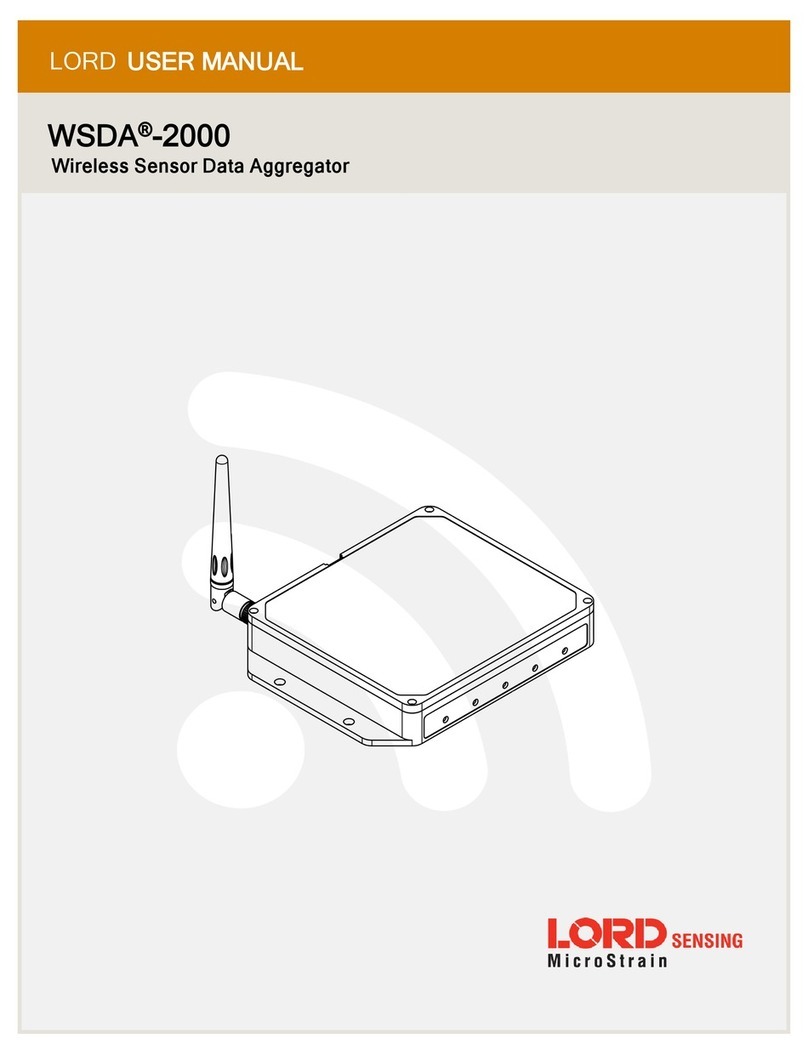 Lord MicroStrain WSDA-2000 user manual