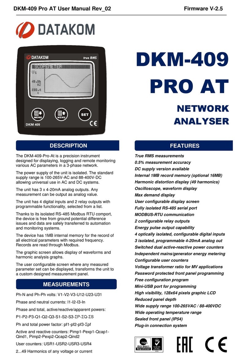 Datakom DKM-409 PRO AT user manual