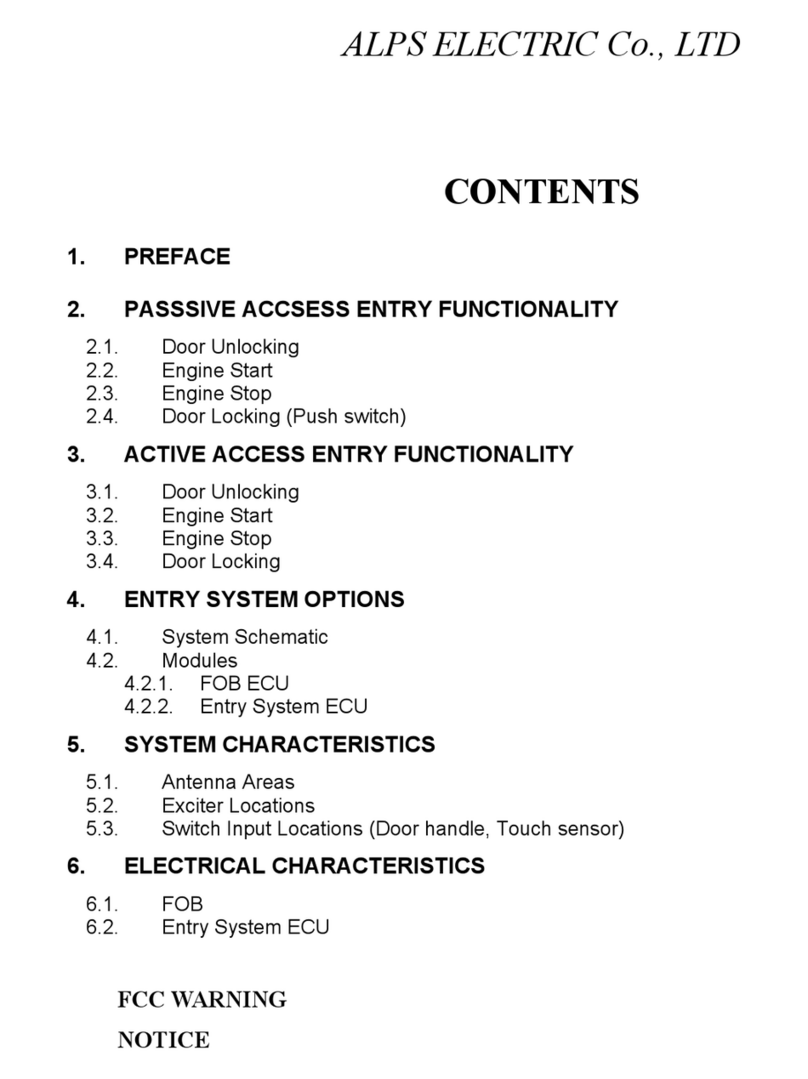 Alps Electric WDU614 manual