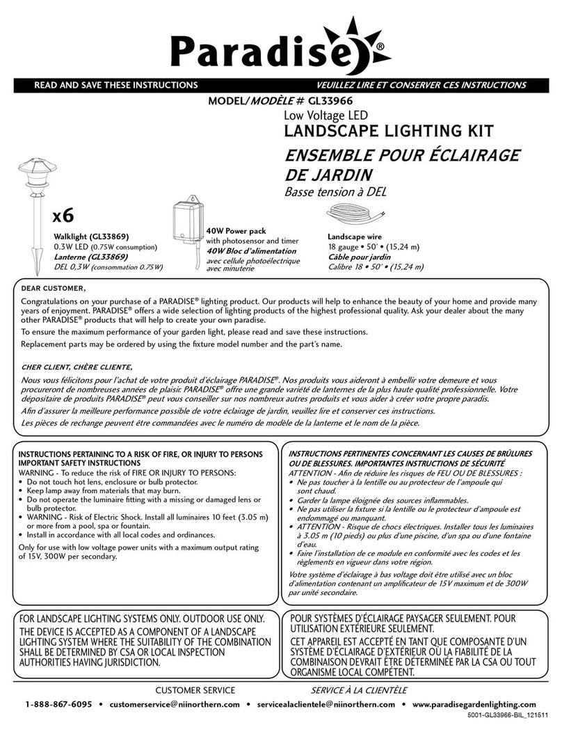 Paradise Datacom GL33966 User manual