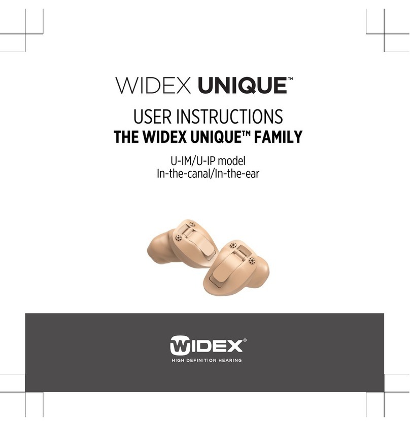 Widex UNIQUE U-IM User manual Widex UNIQUE U-IM User manual