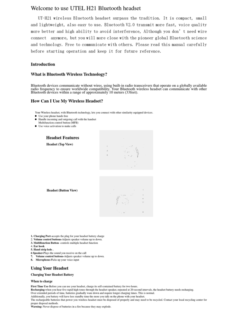 Utel UT-H21 user manual