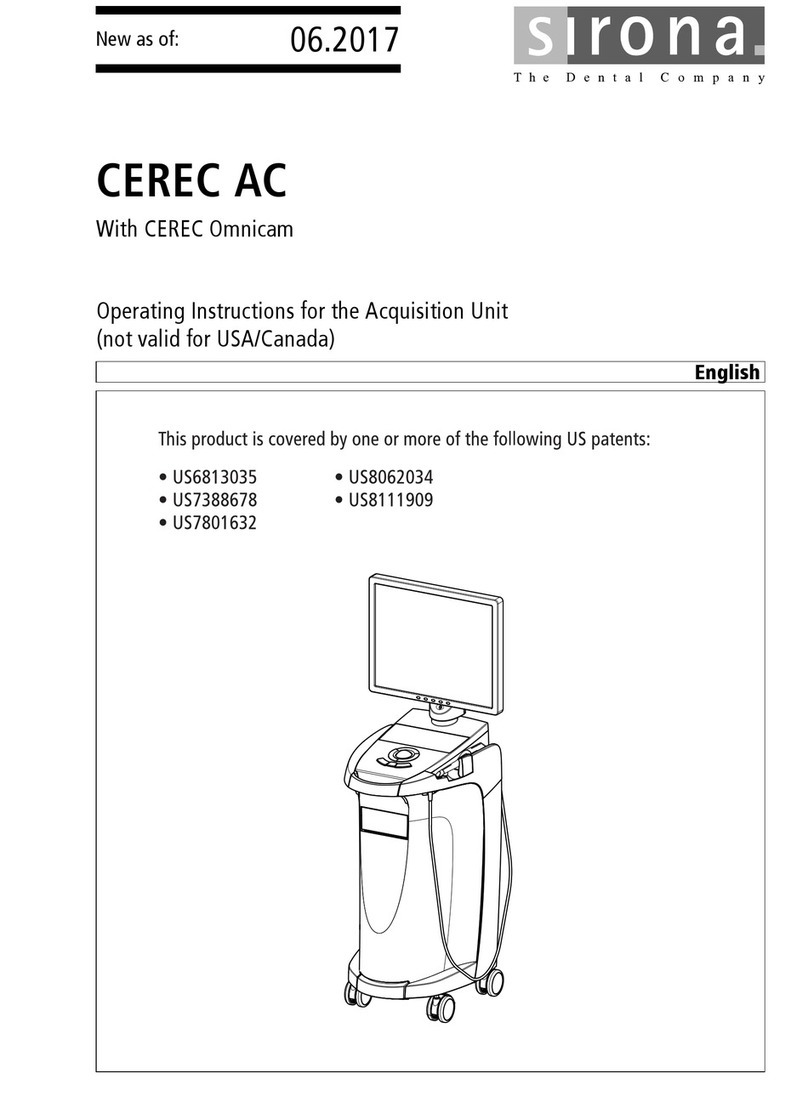 Sirona cerec ac User manual