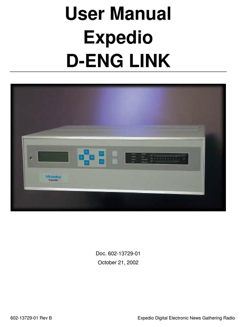 Moseley Expedio User manual