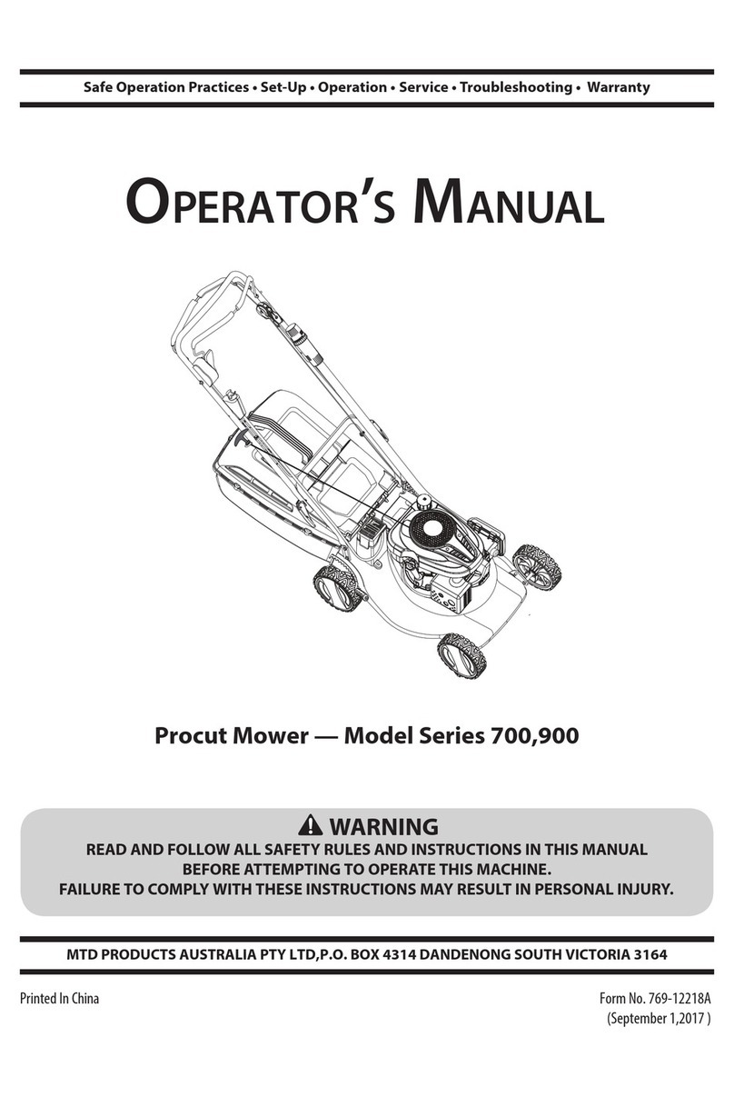 MTD Procut 700 series User manual