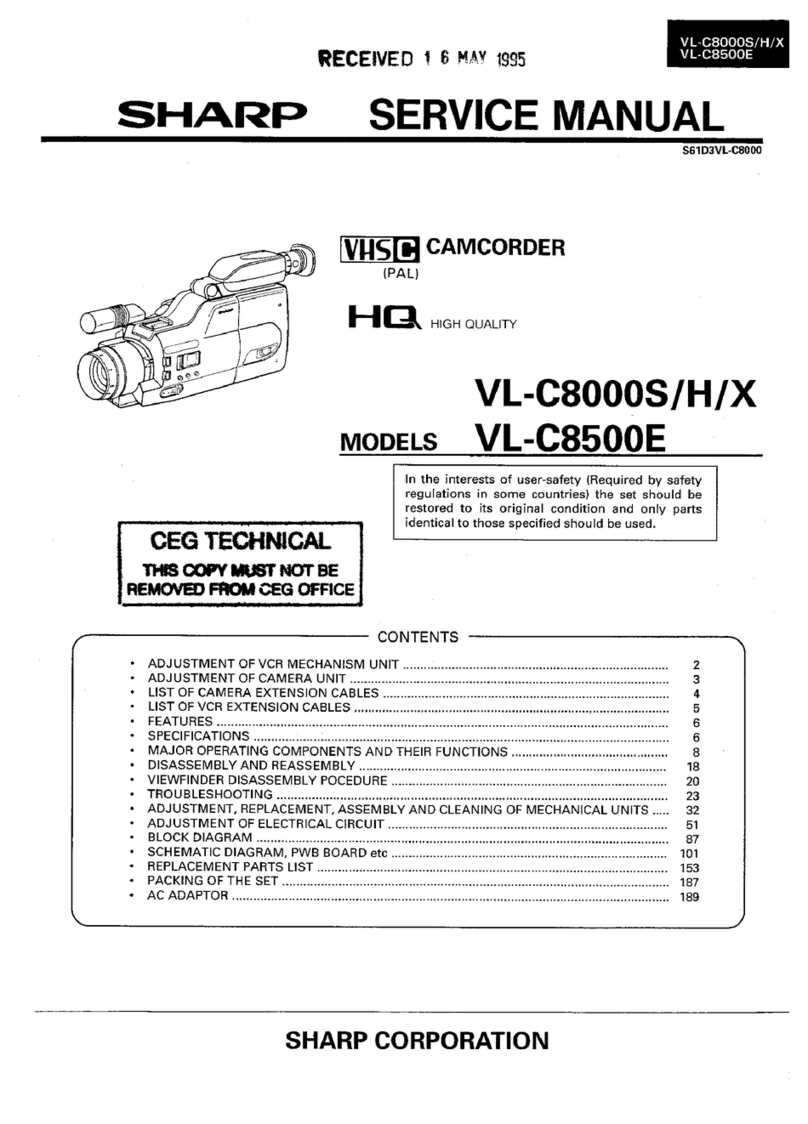 Sharp VL-C8000S User manual