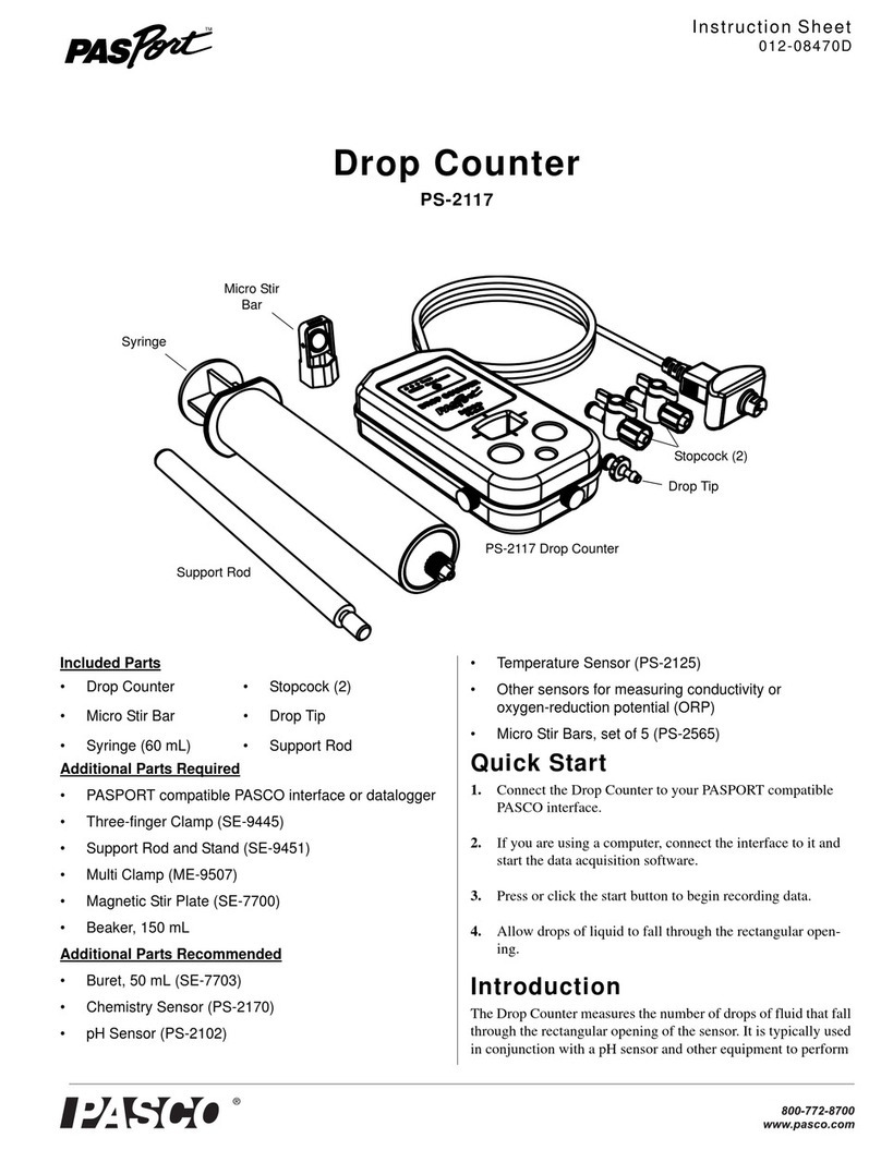 PASCO PASPort PS-2117 instruction sheet
