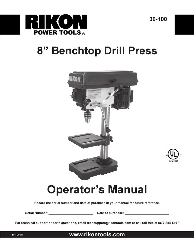 Rikon Power Tools 30-100 Operator's manual