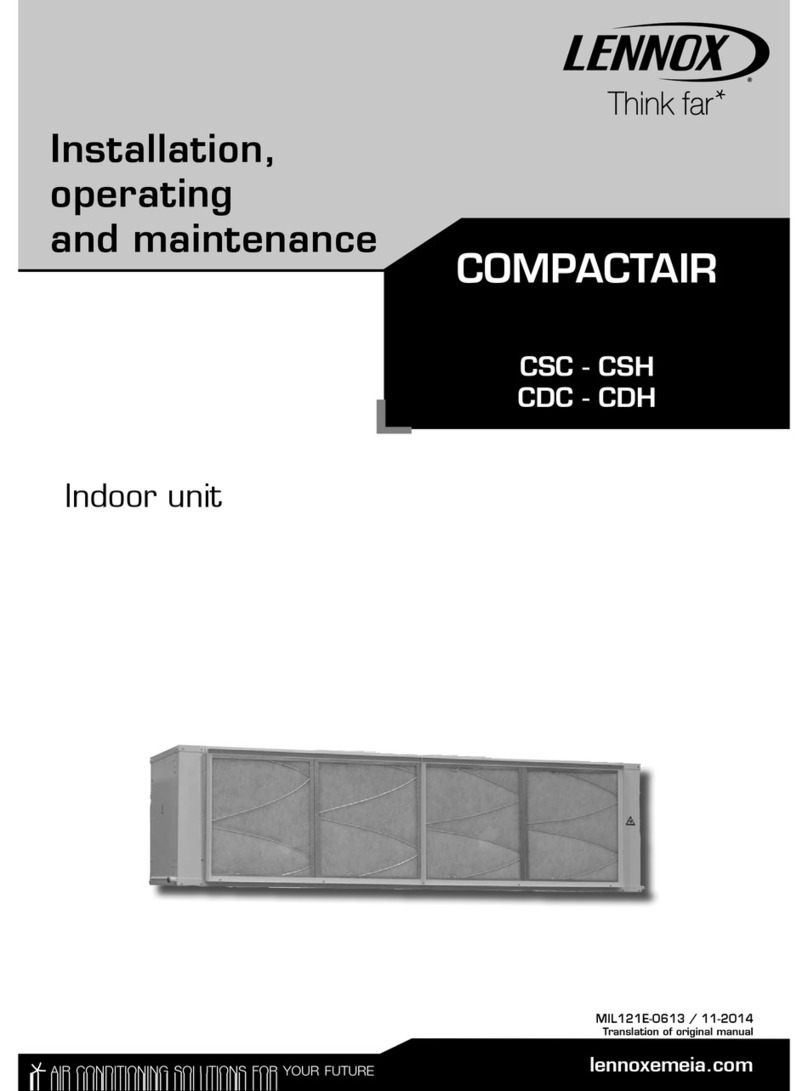 Lennox AIRCOOLAIR CIC 020S Instruction manual