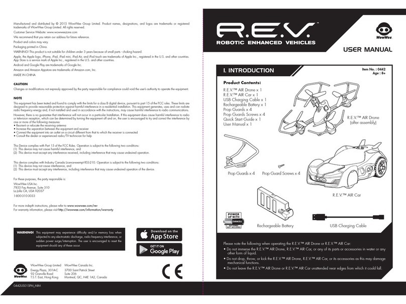 WowWee R.E.V. 0442 user manual