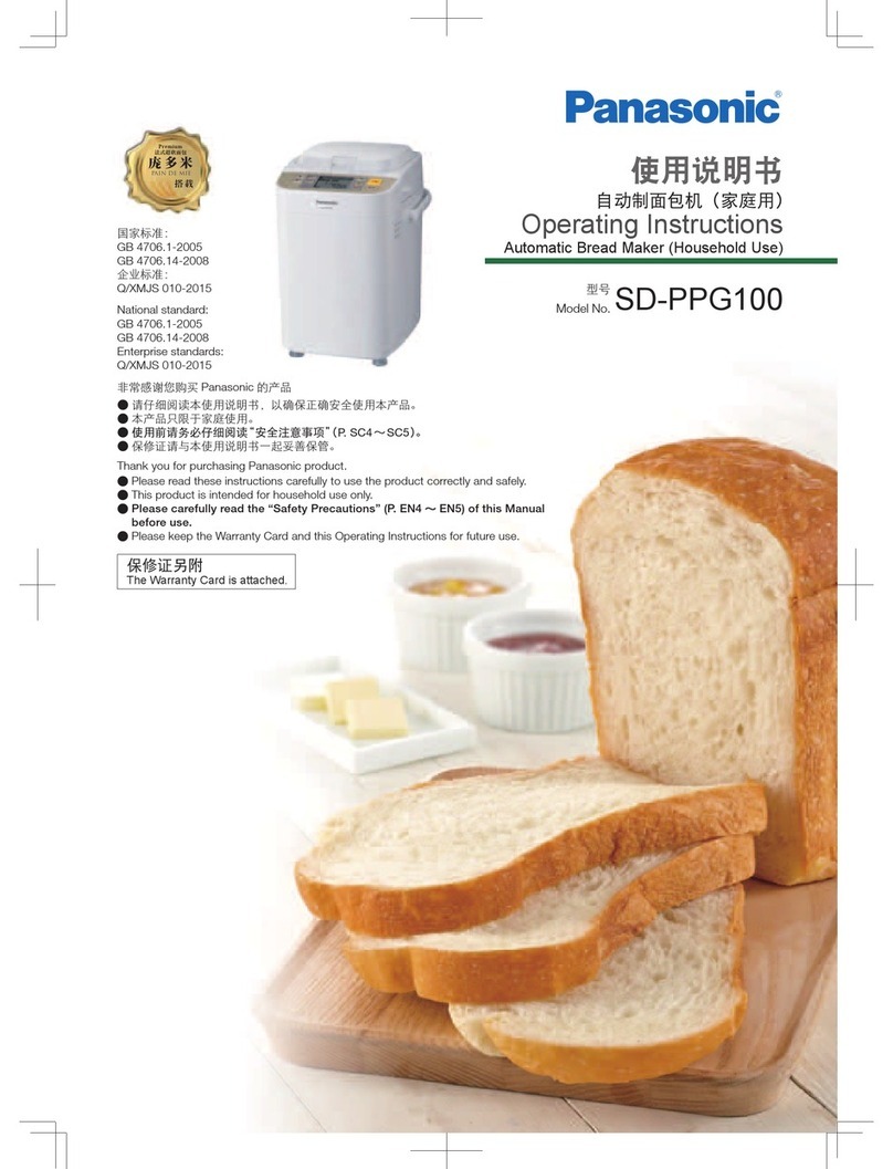 Panasonic SD-PPG100 User manual Panasonic SD-PPG100 User manual