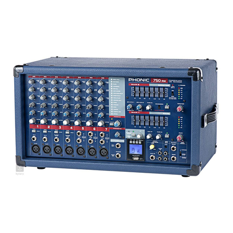 Phonic POWERPOD 750RW user manual