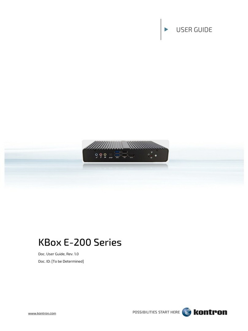 Kontron KBox E-200 Series User manual