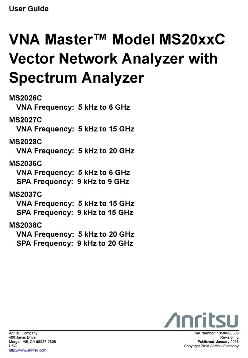 Anritsu VNA Master MS2026C user guide