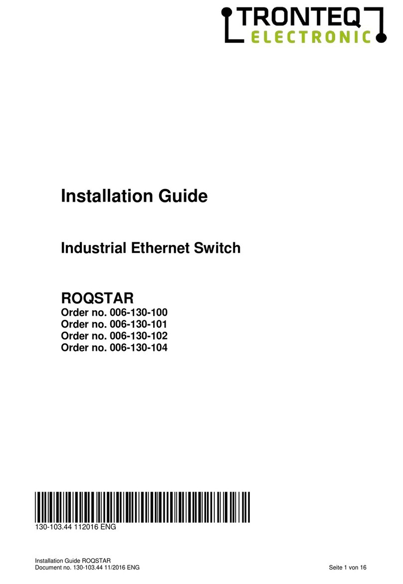 TRONTEQ Electronic ROQ-08F-U-LV-IP54 installation guide