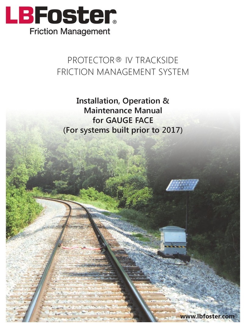 LB Foster Protector IV Installation, operation & maintenance manual LB Foster Protector IV Installation, operation & maintenance manual