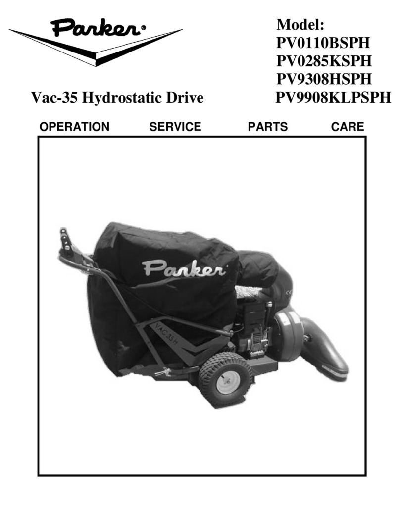 Parker PV0110BSPH Operation service parts care