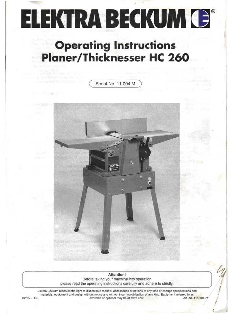 Elektra Beckum HC 260 operating instructions