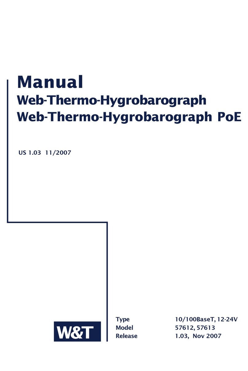 W&T Electronics Web-Thermo-Hygrobarograph PoE 57612 manual W&T Electronics Web-Thermo-Hygrobarograph PoE 57612 manual