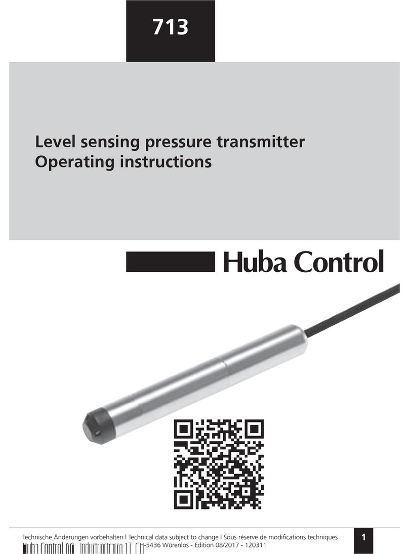 Huba Control 713 operating instructions