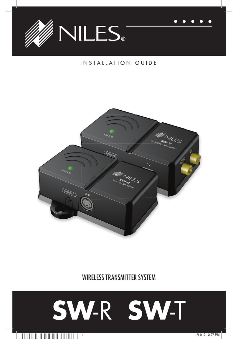 Niles SW-R User manual