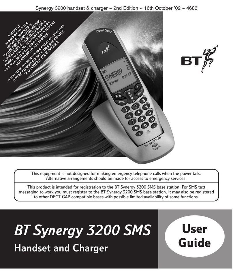 BT Synergy 3200 SMS user guide