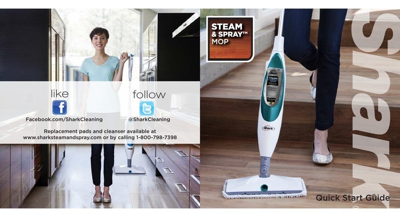 Shark STEAM & SPRAY SK410 quick start guide