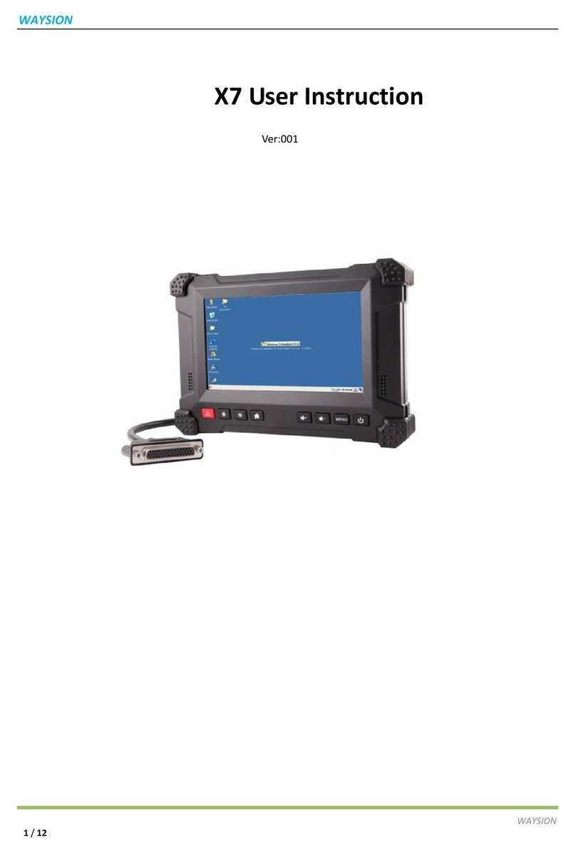 Waysion X7 User instruction