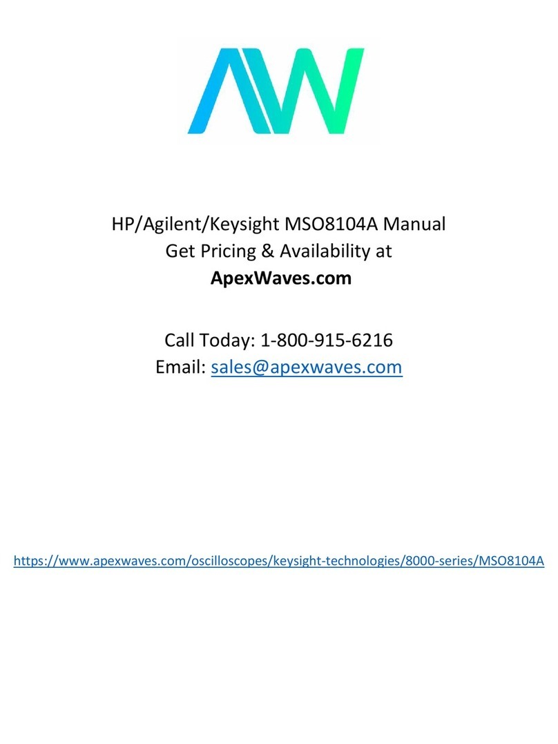 Agilent Technologies Infiniium User manual Agilent Technologies Infiniium User manual