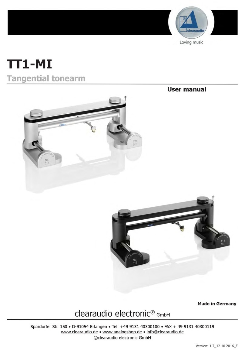 Clearaudio TT1-MI User manual