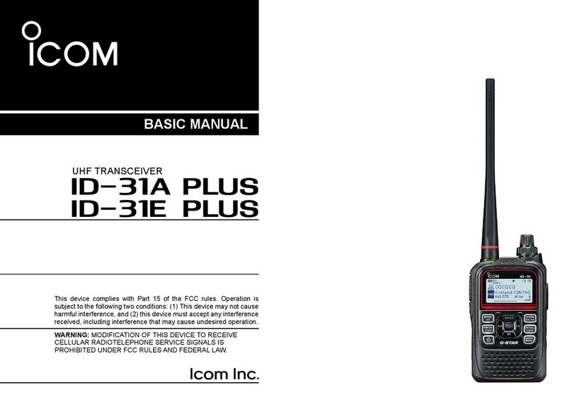 Icom ID-31E PLUS Installation guide