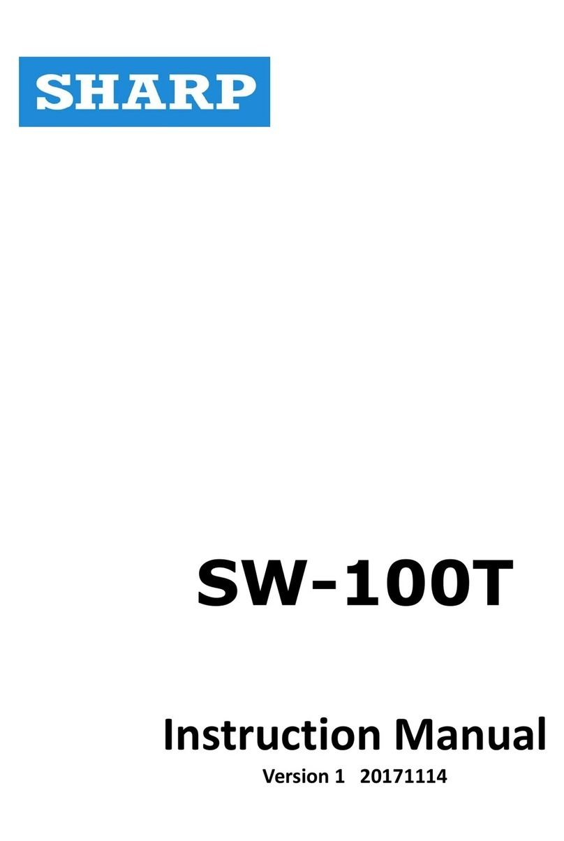 Sharp SW-100T instruction manual Sharp SW-100T instruction manual