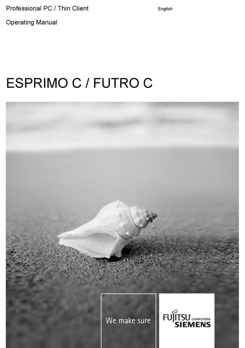 Fujitsu Siemens Computers ESPRIMO C operating manual