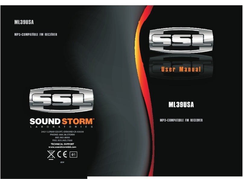 Sound Storm ML39USA User manual Sound Storm ML39USA User manual