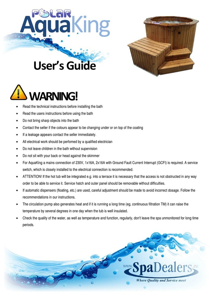SpaDealers Polar AquaKing user guide