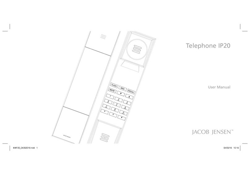 Jacob Jensen IP20 User manual