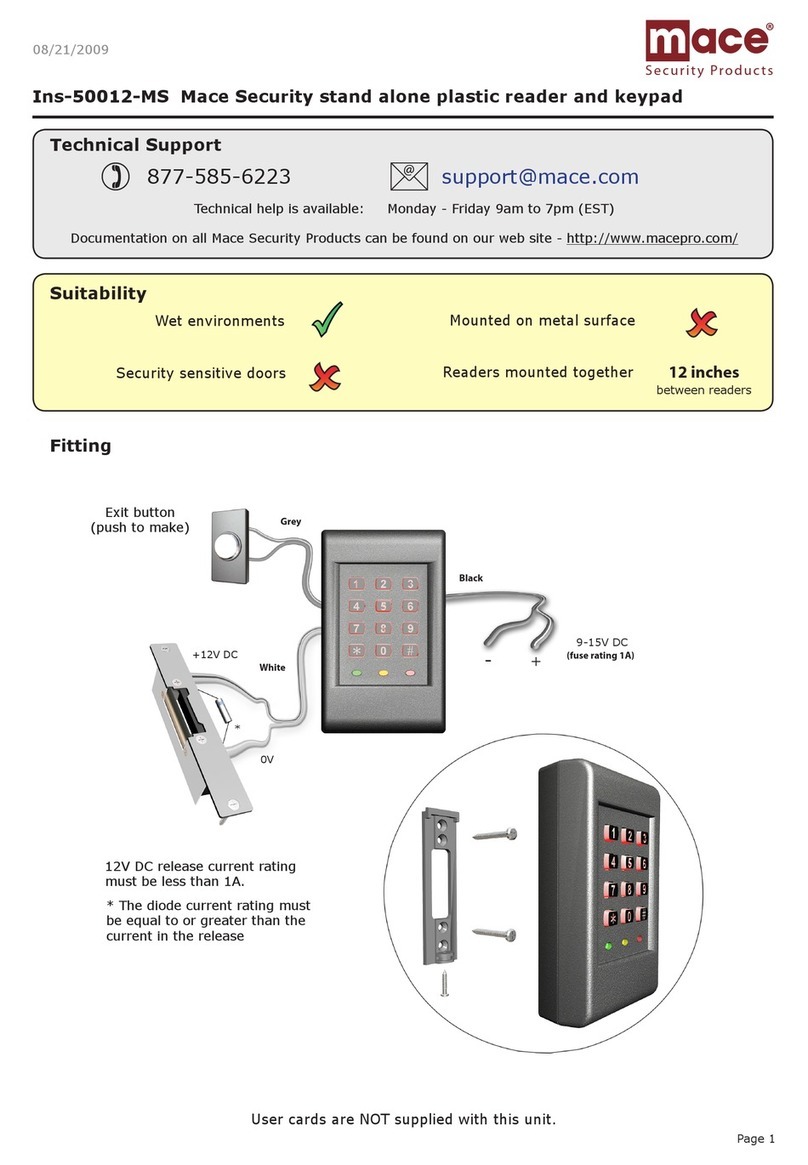 Mace Ins-50012-MS manual
