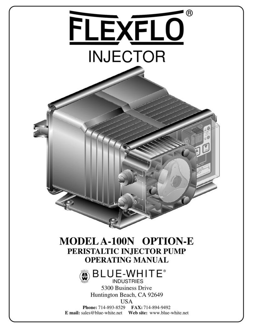 Blue-White industries flexflo A-100N User manual Blue-White industries flexflo A-100N User manual