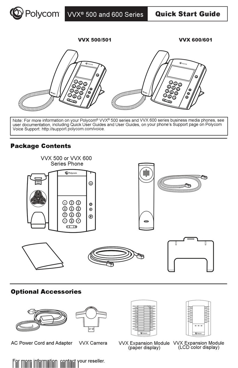 Polycom VVX 500 series User manual