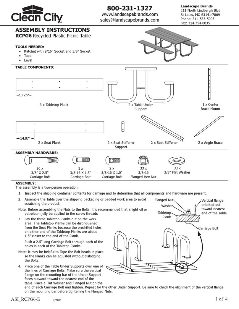 Clean City RCPGG6 Assembly instructions
