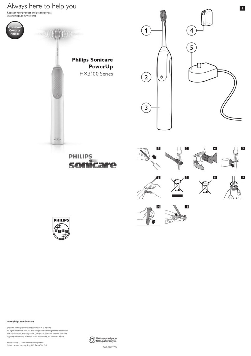 Philips Sonicare PowerUp HX3100 Series User manual Philips Sonicare PowerUp HX3100 Series User manual