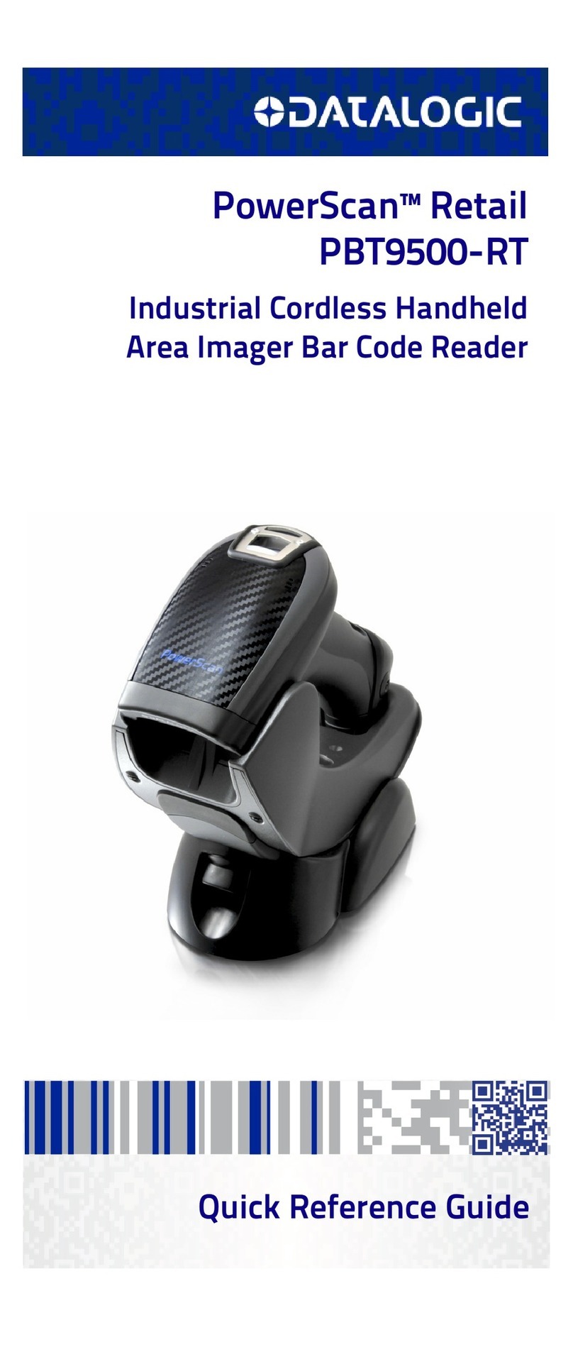 Datalogic PowerScan PBT9500-RT Quick reference guide