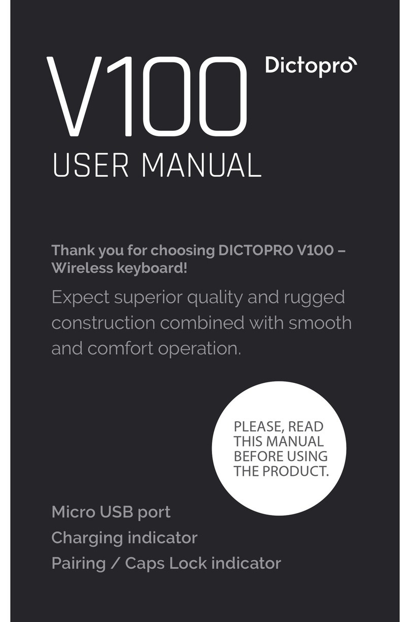 Dictopro V100 user manual