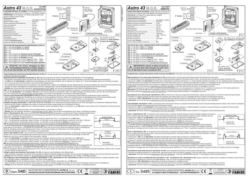 fadini Astro 43 instructions