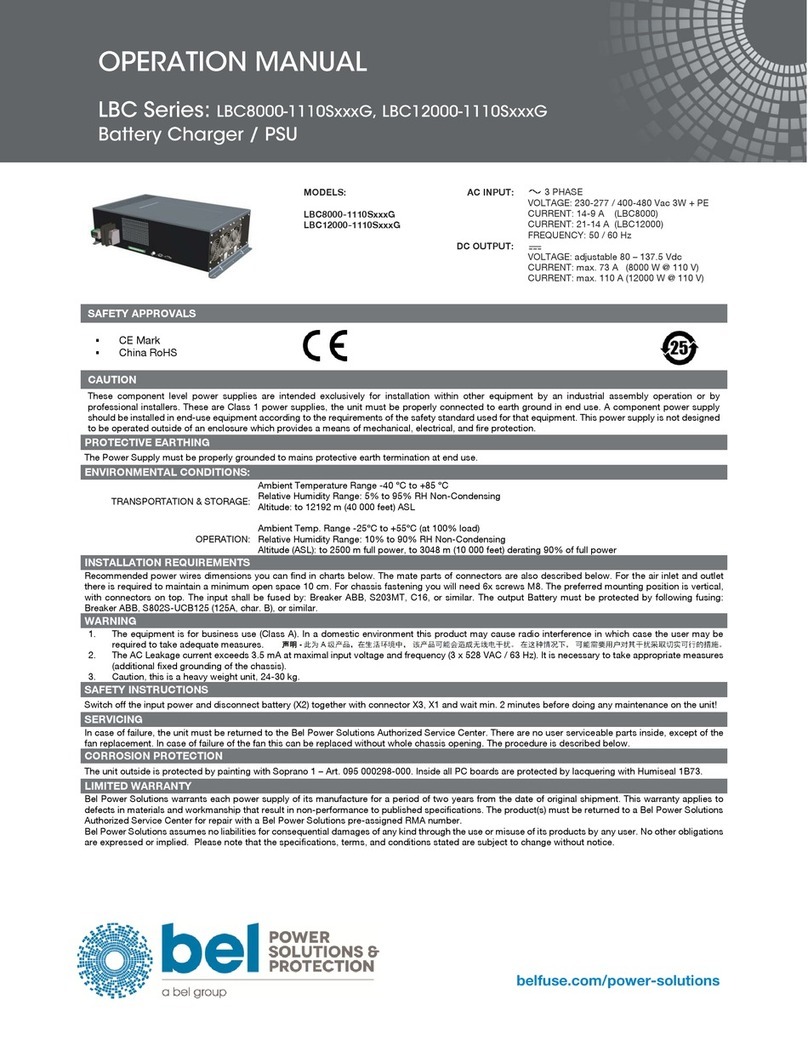BEL LBC series Operation manual