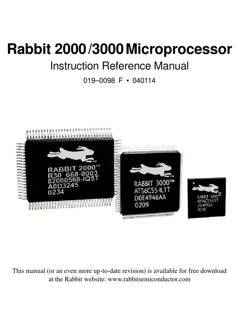 Rabbit 2000 Instruction & reference manual